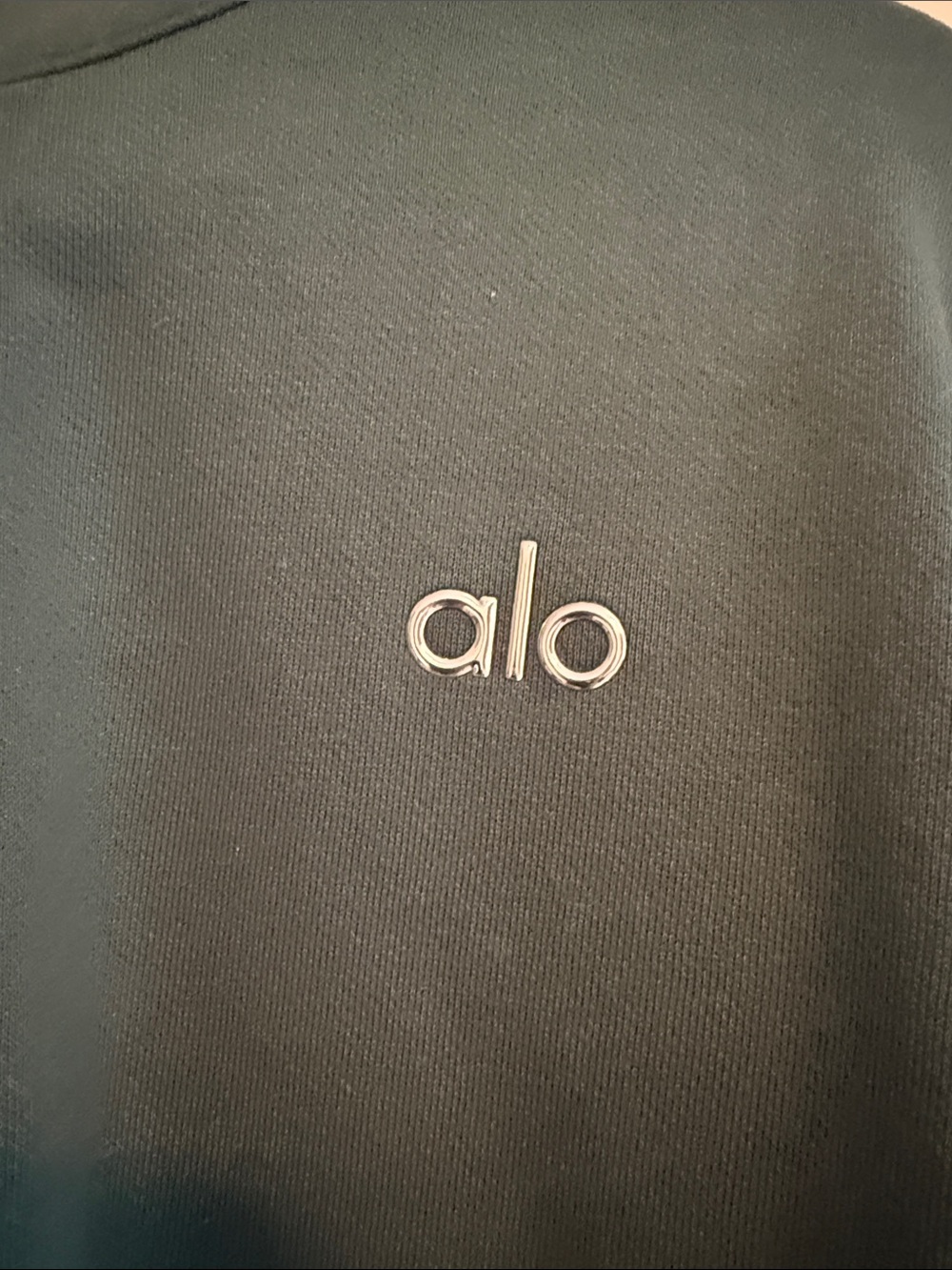 ALO Yoga Women’s Half-Zip Sweater in Teal Green - Picture 3 of 6